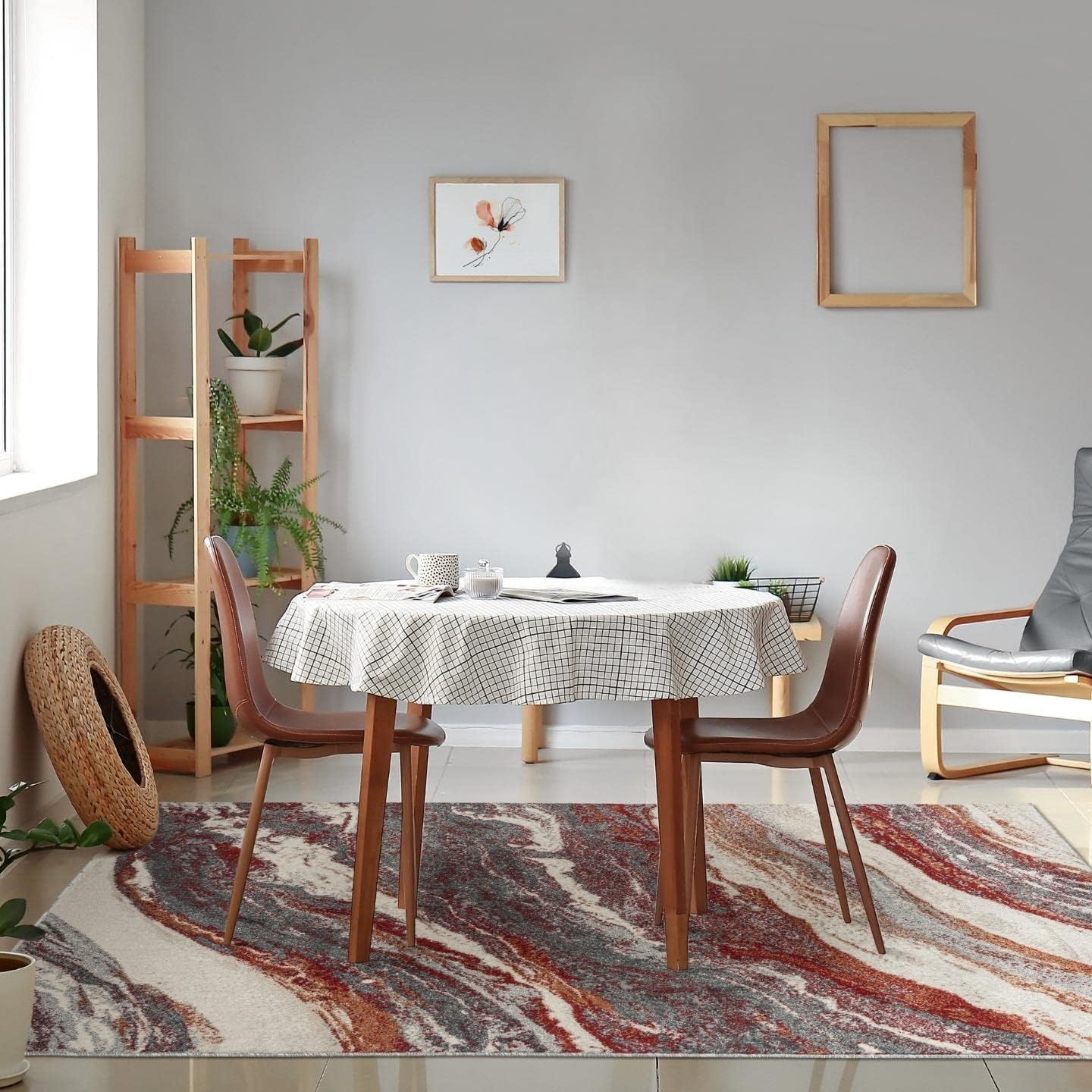 Ishro Home Premium Italian Carpets for Living Room/Bedroom/Home, Waterproof and Anti-Skid