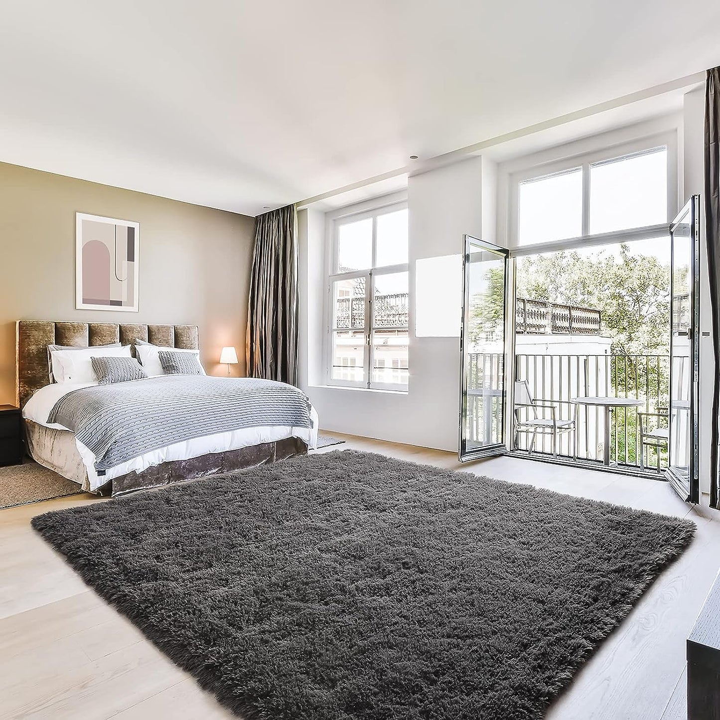 Ishro Home Premium Carpets for Living Room/Rugs for Living Room, Fluffy and Soft Shaggy Carpet