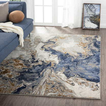 Ishro Home Premium Italian Carpets for Living Room/Bedroom/Home, Waterproof and Anti-Skid