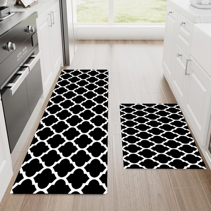 Ishro Home Premium Kitchen Mats ("18x54"& 18"x28")