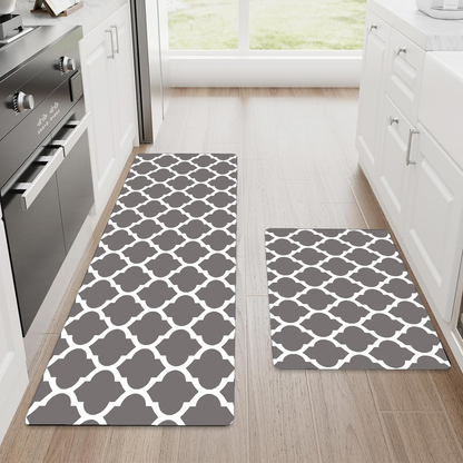 Ishro Home Premium Kitchen Mats ("18x54"& 18"x28")