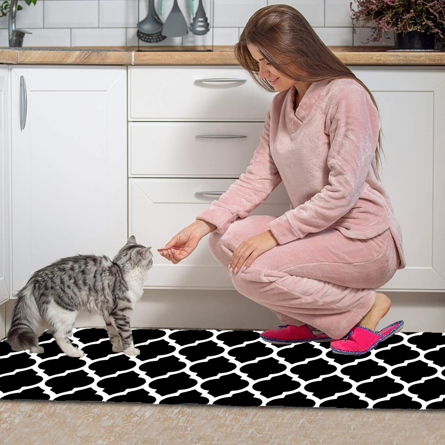 Ishro Home Premium Kitchen Mats ("18x54"& 18"x28")