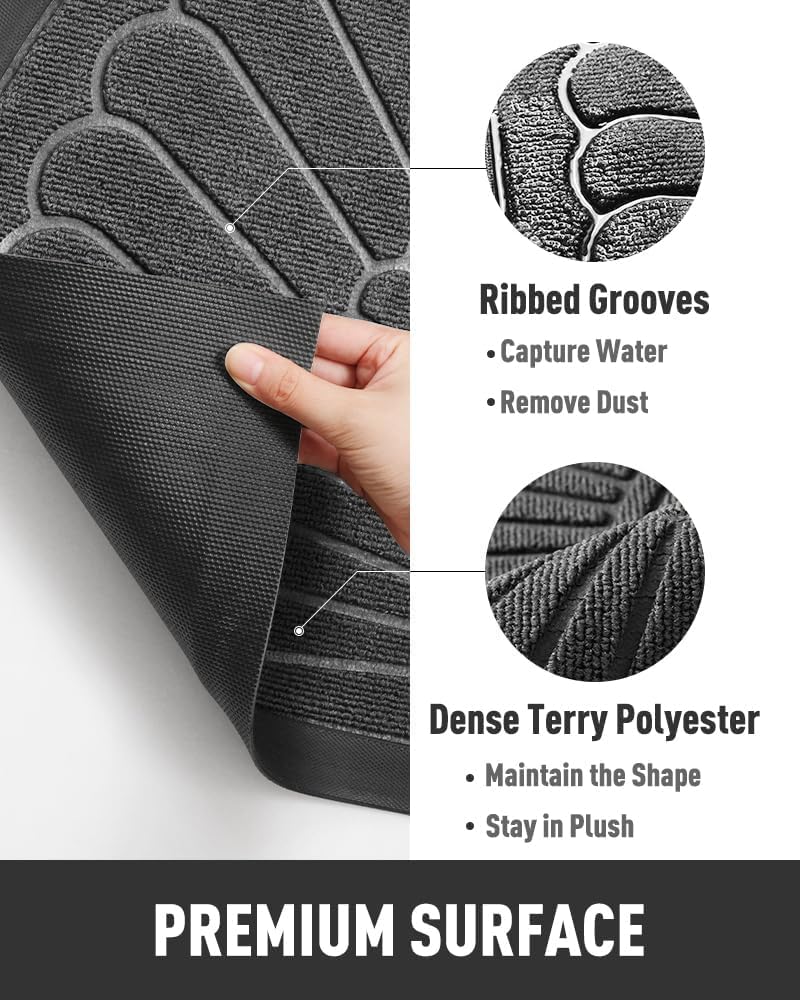 Premium Anti-Skid Semi-Circle Door Mat | Waterproof Rubber Floor Mat