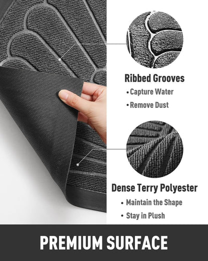Premium Anti-Skid Semi-Circle Door Mat | Waterproof Rubber Floor Mat