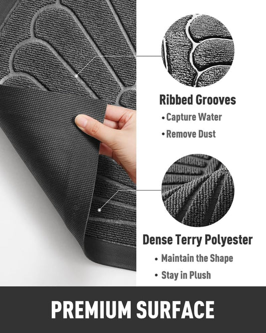Premium Anti-Skid Semi-Circle Door Mat | Waterproof Rubber Floor Mat