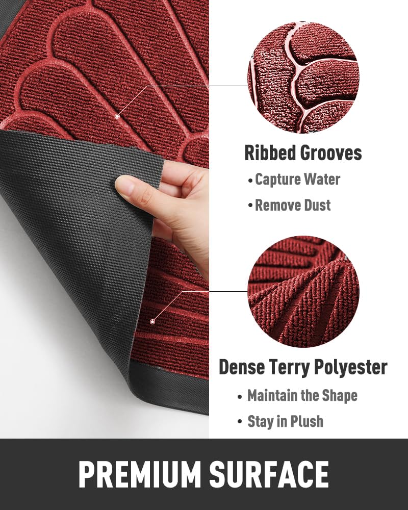 Premium Anti-Skid Semi-Circle Door Mat | Waterproof Rubber Floor Mat
