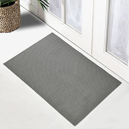 Premium Anti-Skid Rubber Bathroom & Multipurpose Mat | Waterproof | Grey (2×3 Ft)