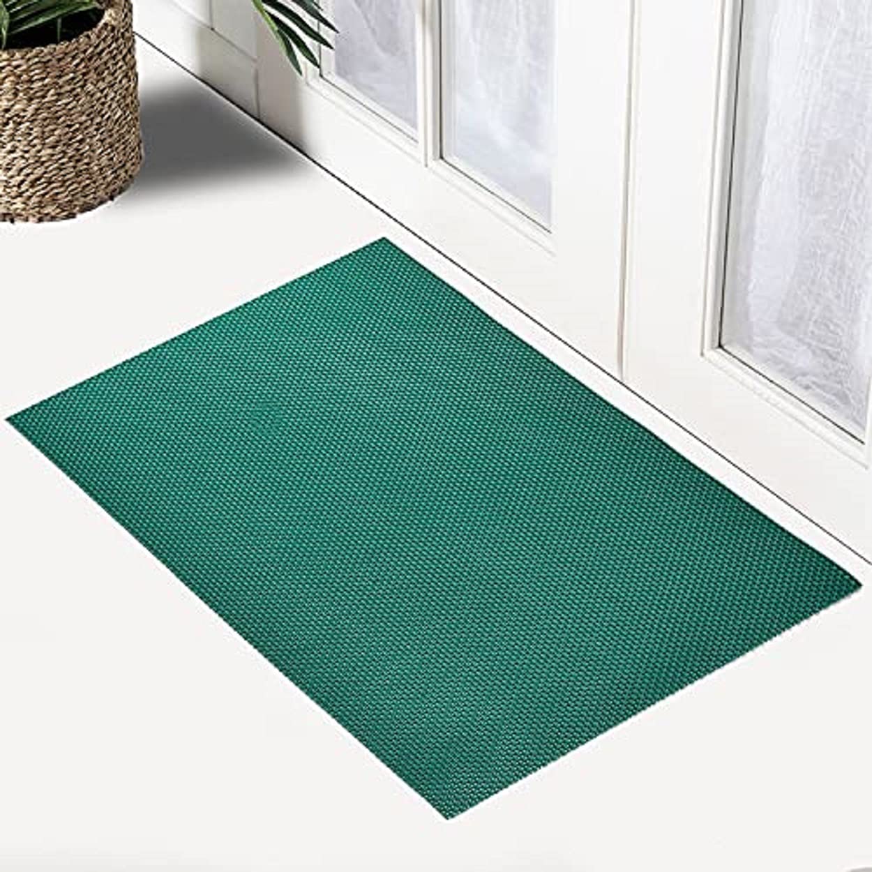 Premium Anti-Skid Rubber Bathroom & Multipurpose Mat | Waterproof | Grey (2×3 Ft)
