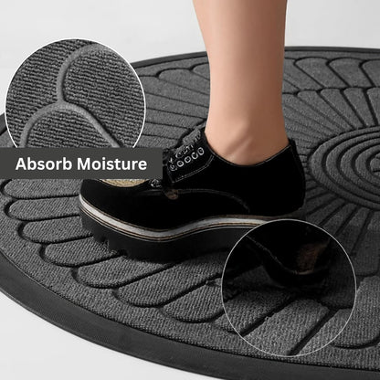 Premium Anti-Skid Semi-Circle Door Mat | Waterproof Rubber Floor Mat