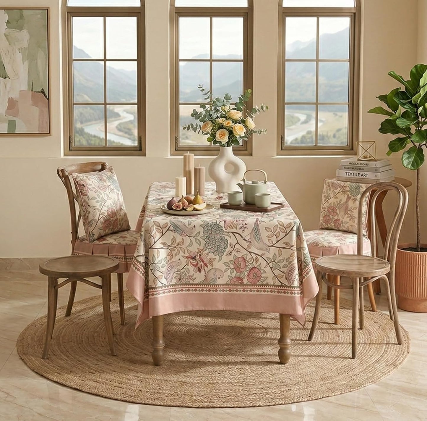Ishro Home Premium Dining Table Cover – 6 Seater