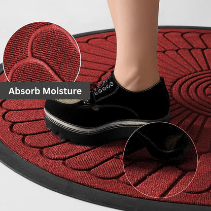 Premium Anti-Skid Semi-Circle Door Mat | Waterproof Rubber Floor Mat