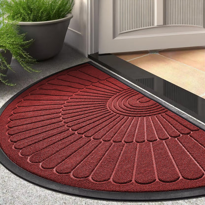 Premium Anti-Skid Semi-Circle Door Mat | Waterproof Rubber Floor Mat