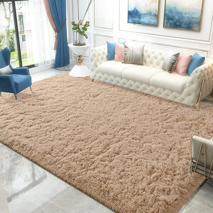 Ishro Home Premium Carpets for Living Room/Rugs for Living Room, Fluffy and Soft Shaggy Carpet