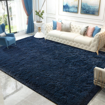 Ishro Home Premium Carpets for Living Room/Rugs for Living Room, Fluffy and Soft Shaggy Carpet