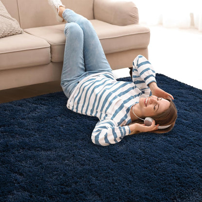 Ishro Home Premium Carpets for Living Room/Rugs for Living Room, Fluffy and Soft Shaggy Carpet