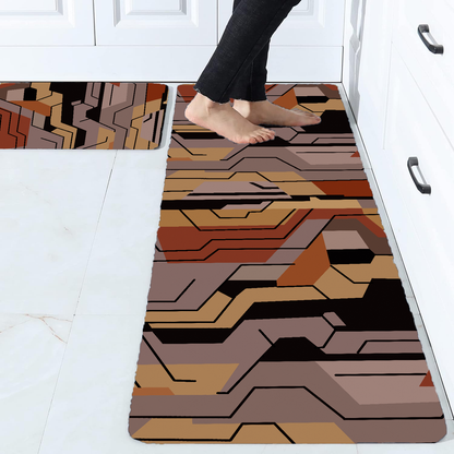 Ishro Home Premium Kitchen Mats ("18x54"& 18"x28")